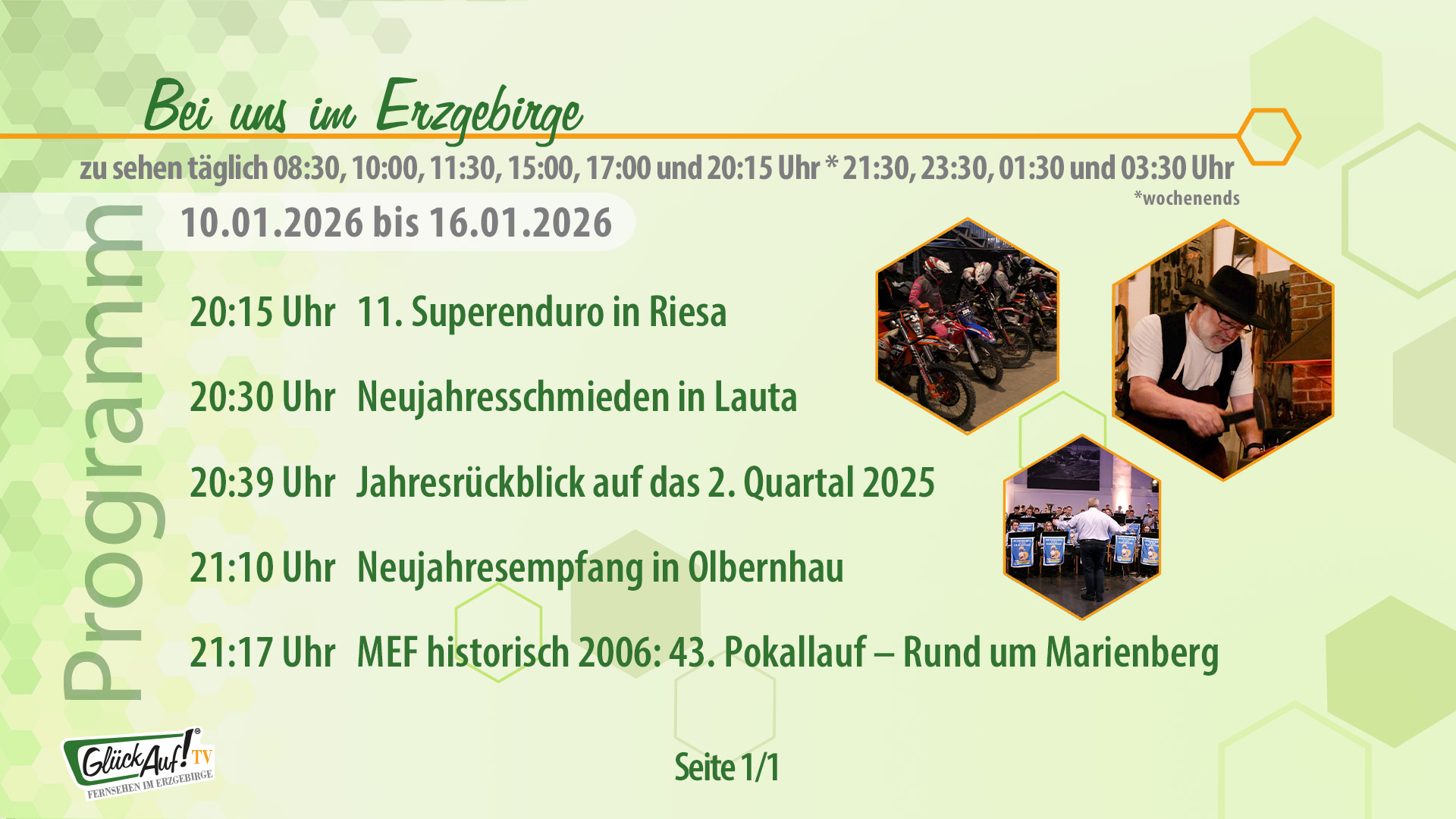 Bei uns im Erzgebirge für die Woche vom 10.01.2026 bis 16.01.2026 Bei uns im Erzgebirge für die Woche vom 10.01.2026 bis 16.01.2026