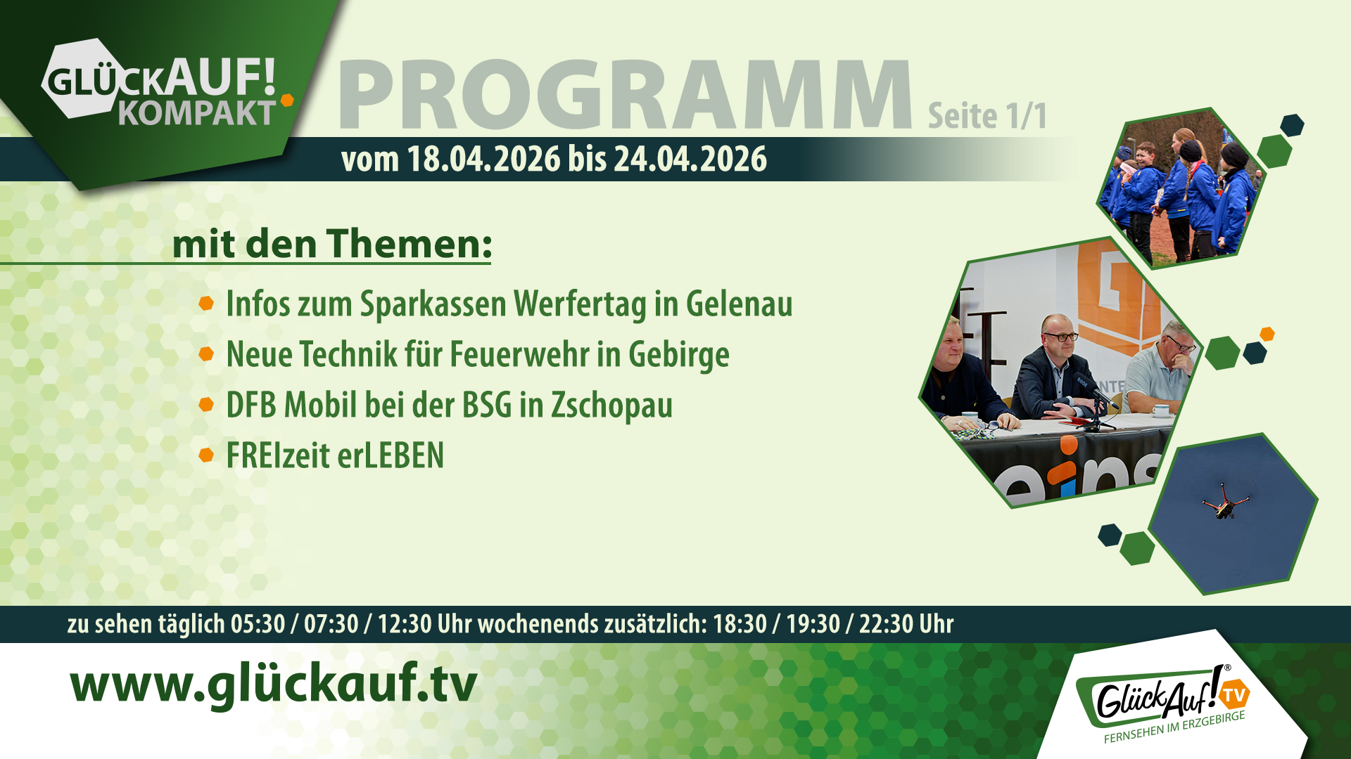 Glück Auf! kompakt für die Woche vom 18.04.2026 bis 24.04.2026 Glück Auf! kompakt für die Woche vom 18.04.2026 bis 24.04.2026
